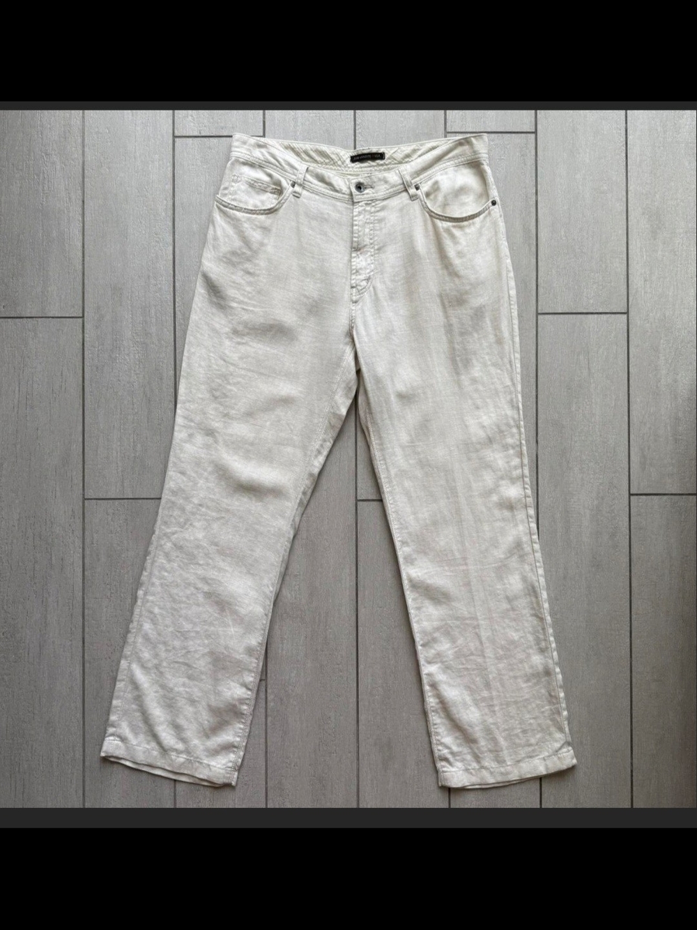 John Varvatos white linen pants men’s 34x30